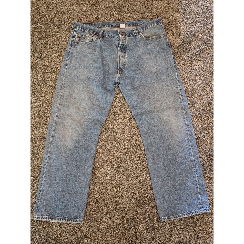 Vintage Levis 501 Blue Jeans 40x30 Straight Leg Button Fly Guatemala Y2K 90s